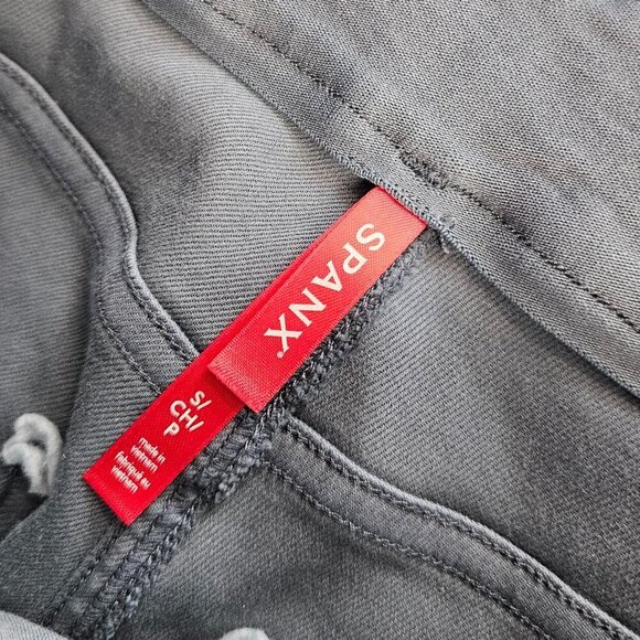 SPANX Stretch Twill Straight Leg Pant, Hazy Blue Gray, Shaping, Size Small - Picture 6 of 12